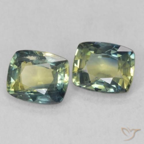 Shop natural 1.46ct Multicolore Saphir gems, Coussin, from Madagascar at GemSelect. In stock, global shipping!
