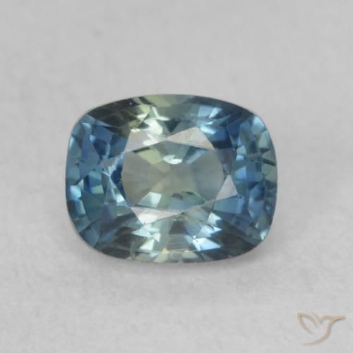 0.64ct Naturel Multicolore Saphir, Coussin, VVS