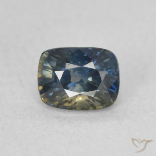 0.47ct Naturel Multicolore Saphir, Coussin, VVS