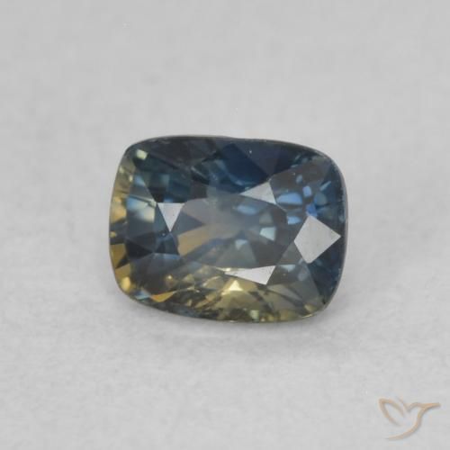 Saphir Multicolore naturelle Coussin, 0.47 ct, VVS