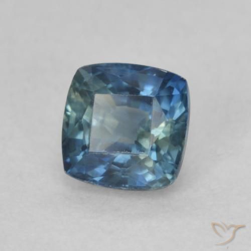 Saphir Multicolore naturelle Coussin, 0.54 ct, VVS-VS