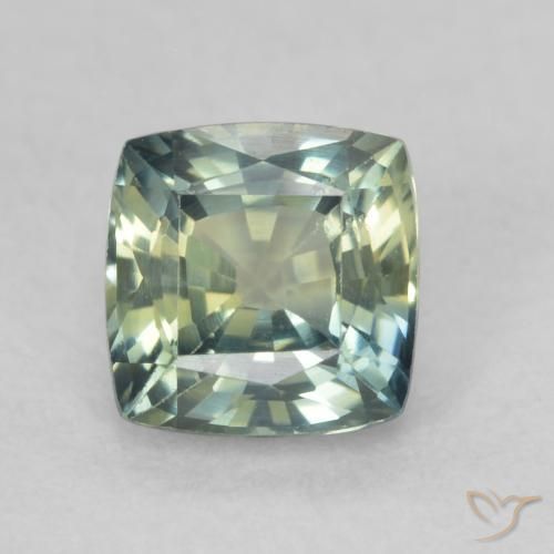 0.84ct Naturel Multicolore Saphir, Coussin, VS