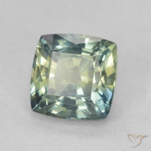 Saphir Multicolore naturelle Coussin, 0.84 ct, VS