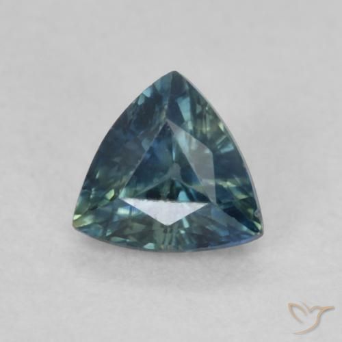 Saphir Multicolore naturelle Trillion, 0.46 ct, VVS-VS