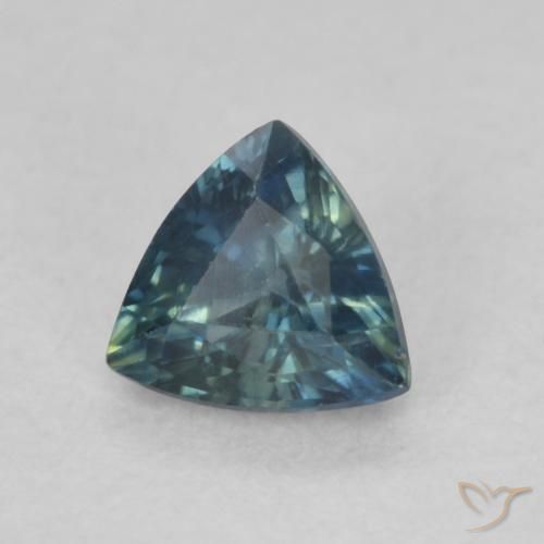 Saphir Multicolore naturelle Trillion, 0.46 ct, VVS-VS