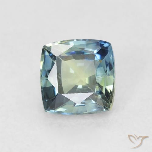 0.70ct Naturel Multicolore Saphir, Coussin, VVS-VS
