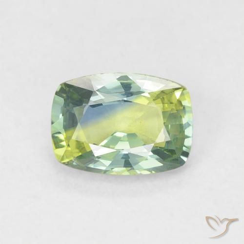 0.80ct Naturel Multicolore Saphir, Coussin, VVS-VS