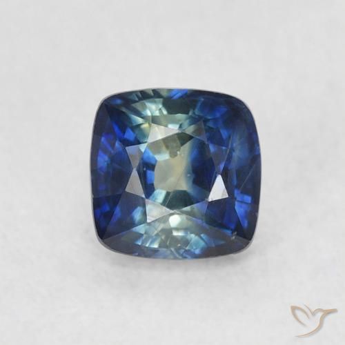 0.72ct Naturel Bleu marine Saphir, Coussin, VS