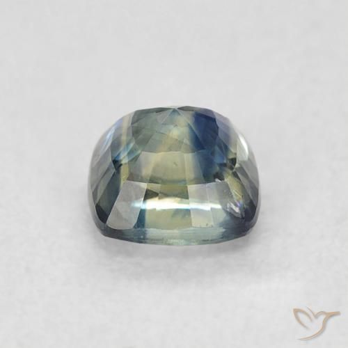 Saphir Bleu marine naturelle Coussin, 0.72 ct, VS