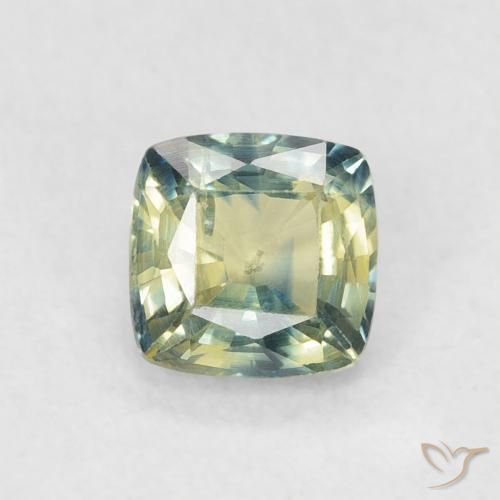 0.59ct Naturel Multicolore Saphir, Coussin, VS