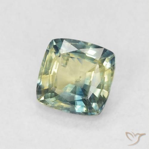 Saphir Multicolore naturelle Coussin, 0.59 ct, VS