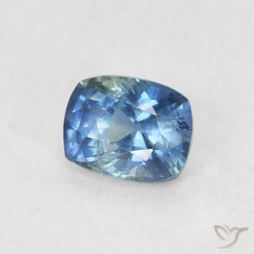 Saphir Bleu naturelle Coussin, 0.35 ct, VS