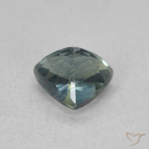 Saphir Sarcelle naturelle Trillion, 0.58 ct, VVS-VS
