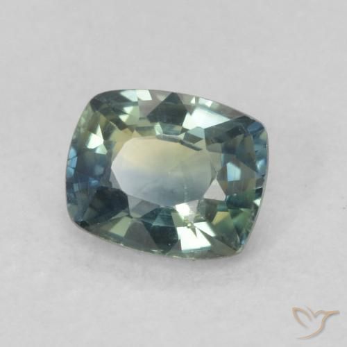 Saphir Multicolore naturelle Coussin, 0.70 ct, VVS-VS