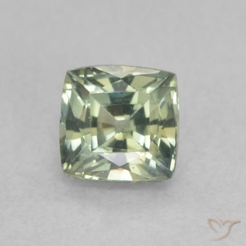 0.66ct Naturel Multicolore Saphir, Carré, VVS-VS