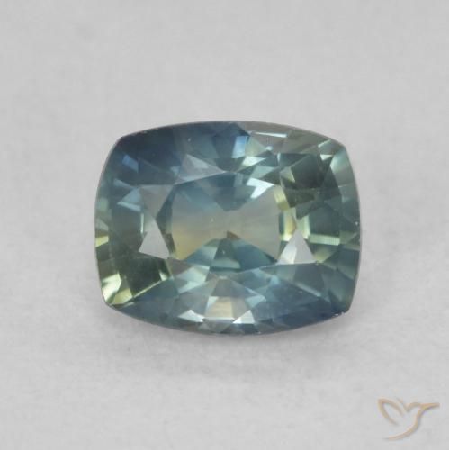 0.79ct Naturel Multicolore Saphir, Coussin, VVS-VS