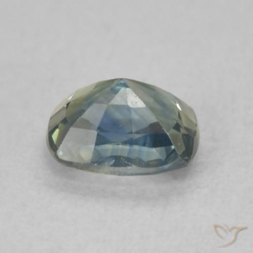Saphir Multicolore naturelle Coussin, 0.79 ct, VVS-VS
