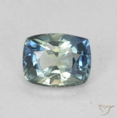 0.77ct Naturel Multicolore Saphir, Coussin, VVS-VS