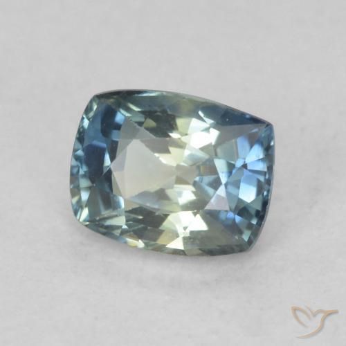 Saphir Multicolore naturelle Coussin, 0.77 ct, VVS-VS