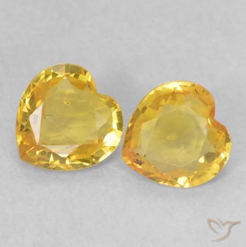 Shop natural 0.84ct Doré Saphir gems, Cœur, from Tanzanie at GemSelect. In stock, global shipping!