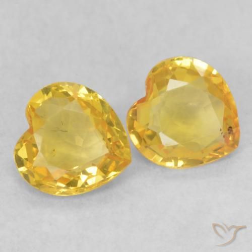 Shop natural 0.84ct Doré Saphir gems, Cœur, from Tanzanie at GemSelect. In stock, global shipping!