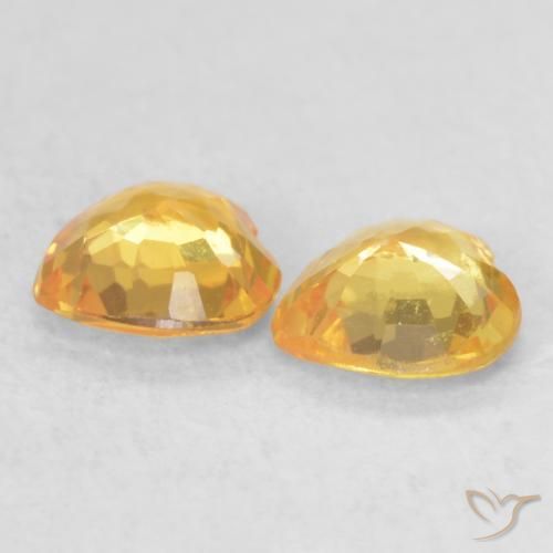 Shop natural 0.70ct Orange Doré Saphir gems, Cœur, from Tanzanie at GemSelect. In stock, global shipping!