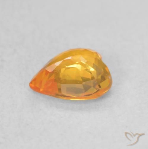 Saphir Or naturelle Cœur, 0.41 ct, VVS-VS