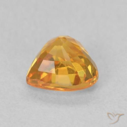 Saphir Or naturelle Cœur, 0.61 ct, VS