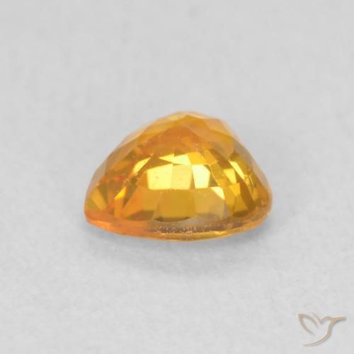 Saphir Or naturelle Cœur, 0.42 ct, VS