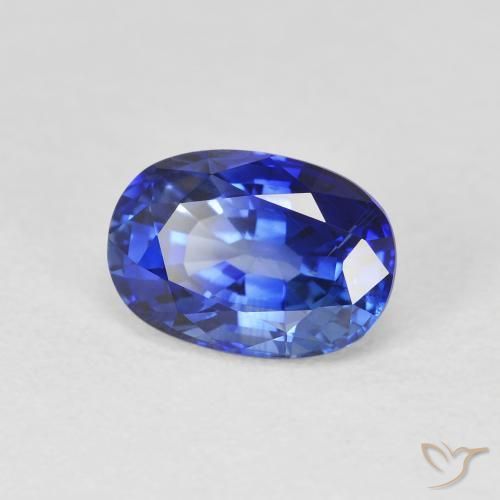 Saphir Bleu royal naturelle ovale, 2.20 ct, VS