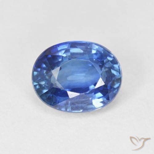 3.51ct Naturel Bleu Barbeau Saphir, ovale, VVS-VS