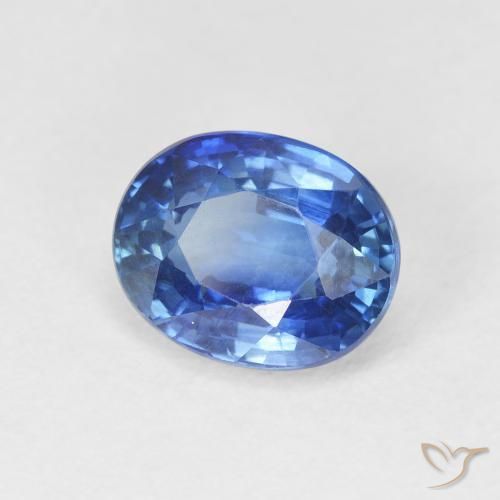 Saphir Bleu Barbeau naturelle ovale, 3.51 ct, VVS-VS