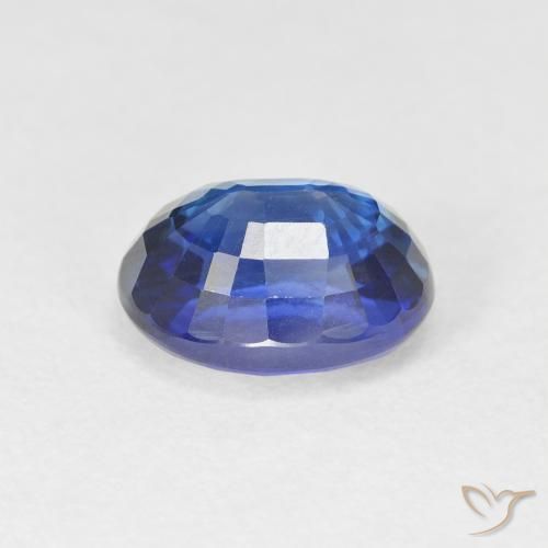 Saphir Bleu Barbeau naturelle ovale, 3.51 ct, VVS-VS