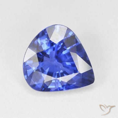 4.48ct Bleu Barbeau Saphir, En forme de poire, VVS