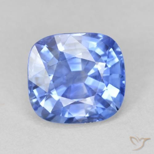 2.74ct Naturel Bleu pastel Saphir, Coussin, VVS-VS