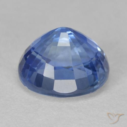 Saphir Bleu marine moyen naturelle ovale, 2.95 ct, VS