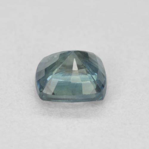 Saphir Bleu verdâtre naturelle Coussin, 0.56 ct, VS