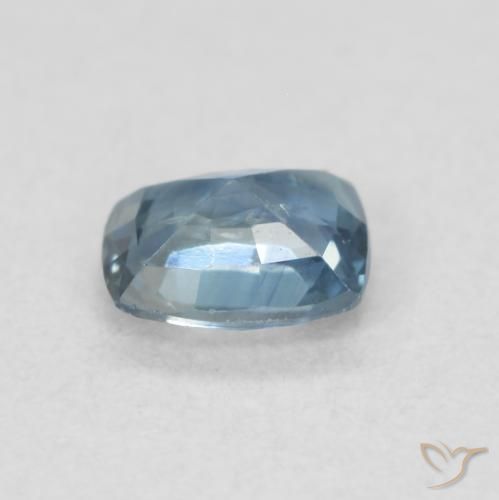 Saphir Sarcelle naturelle Coussin, 0.54 ct, VS