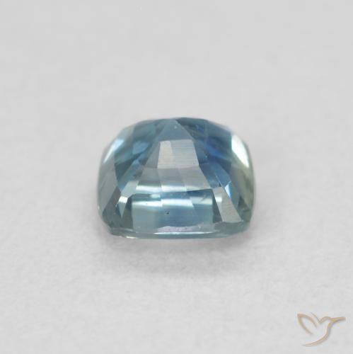 Saphir Sarcelle naturelle Coussin, 0.57 ct, VS