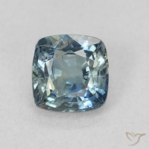 0.74ct Naturel Sarcelle Saphir, Coussin, VS