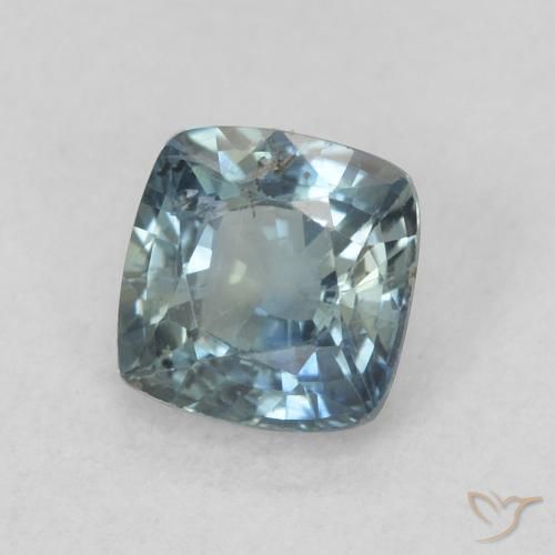 Saphir Sarcelle naturelle Coussin, 0.74 ct, VS