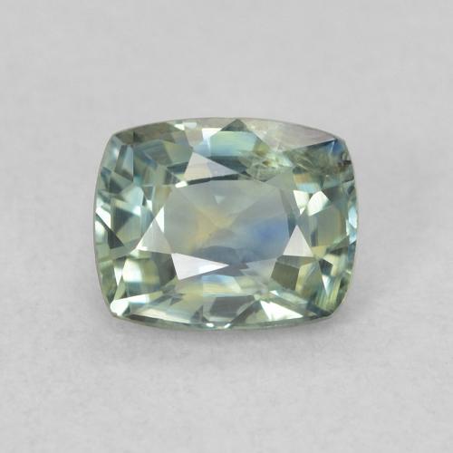 0.69ct Naturel Sarcelle Saphir, Coussin, VS
