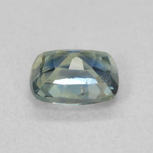 Saphir Sarcelle naturelle Coussin, 0.69 ct, VS