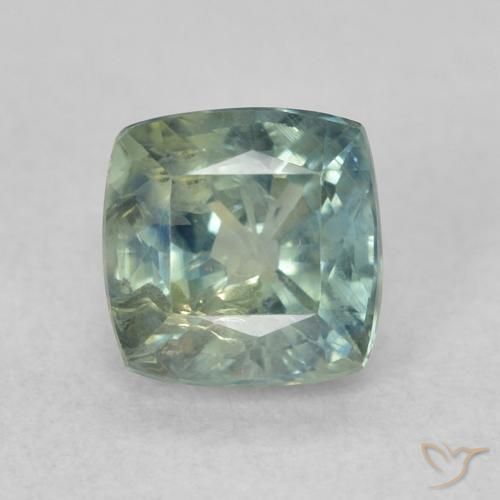 0.98ct Naturel Sarcelle Saphir, Coussin, VS