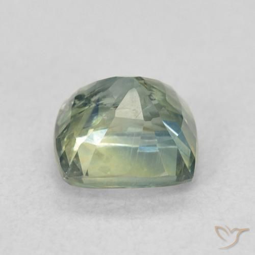 Saphir Sarcelle naturelle Coussin, 0.98 ct, VS