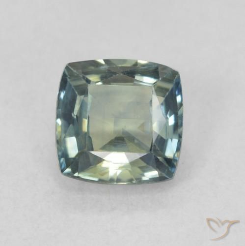 0.73ct Naturel Sarcelle Saphir, Coussin, VS