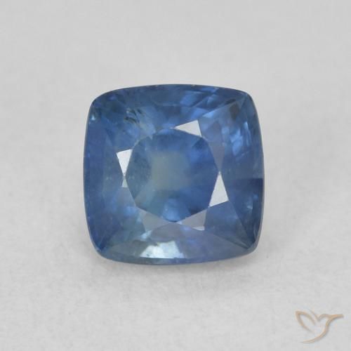 0.82ct Naturel Bleu marine Saphir, Coussin, VS