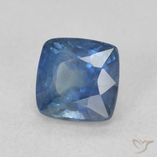 Saphir Bleu marine naturelle Coussin, 0.82 ct, VS