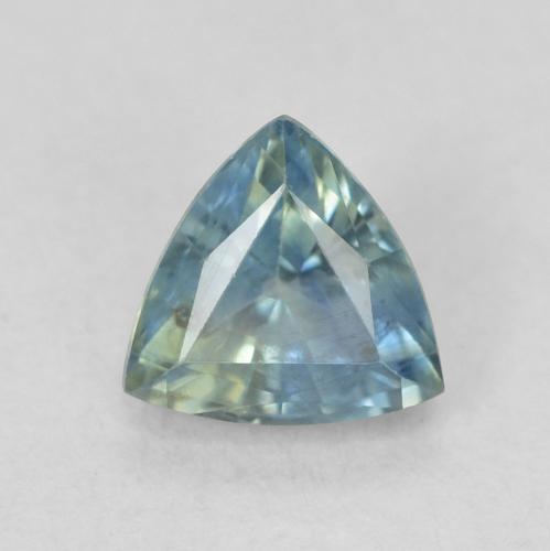 0.76ct Naturel Sarcelle Saphir, Trillion, VS