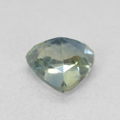 Saphir Sarcelle naturelle Trillion, 0.76 ct, VS